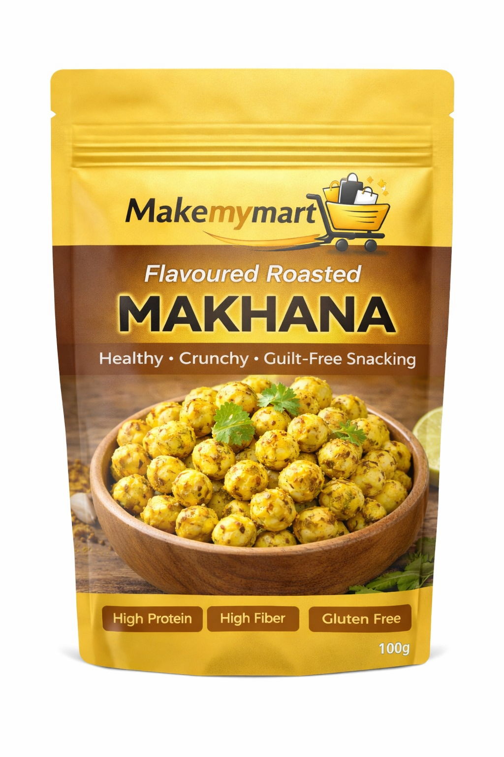 Flavoured Roasted Makhana (Fox Nuts) – Healthy Crunchy Snack