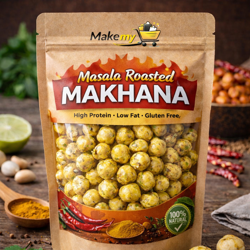 Masala Roasted Makhana (Fox Nuts) – Spicy Healthy Snack