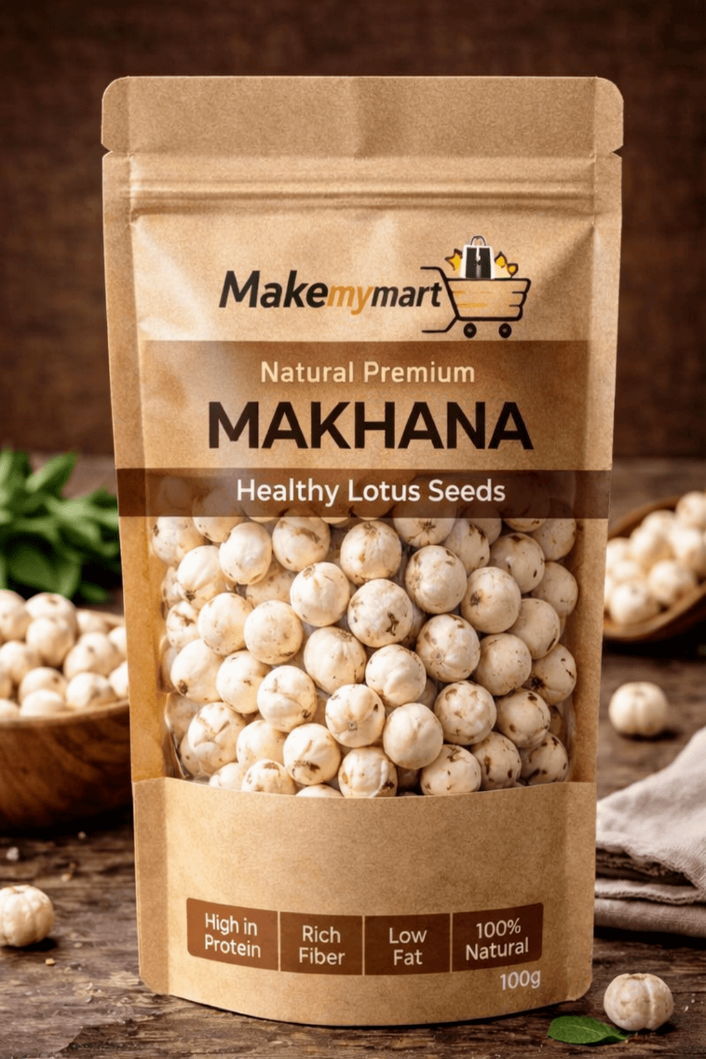 Natural Premium Makhana (Fox Nuts) – Healthy Lotus Seeds