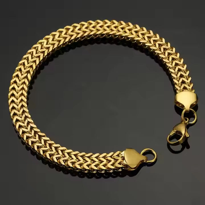 Premium Gold Plated Chain Bracelet for Men & Women