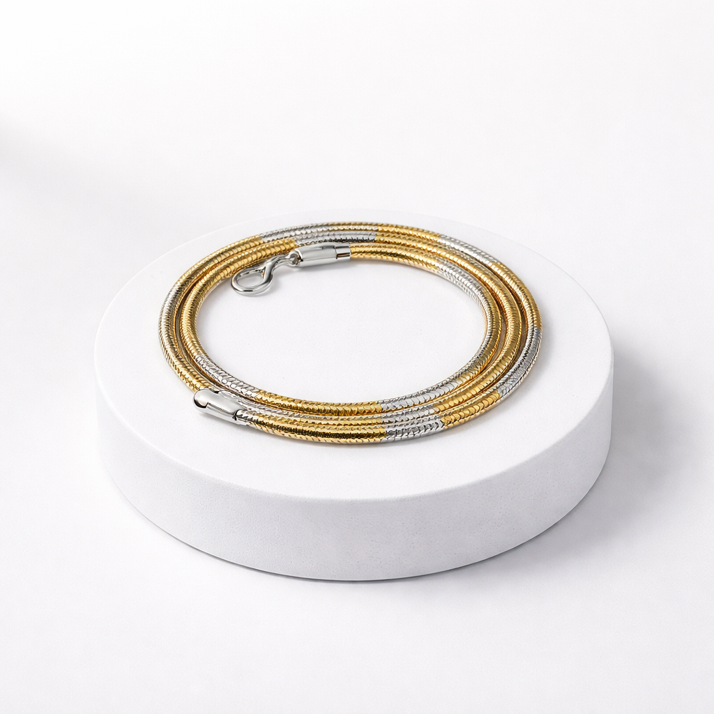 Gold Silver Snake Chain Necklace