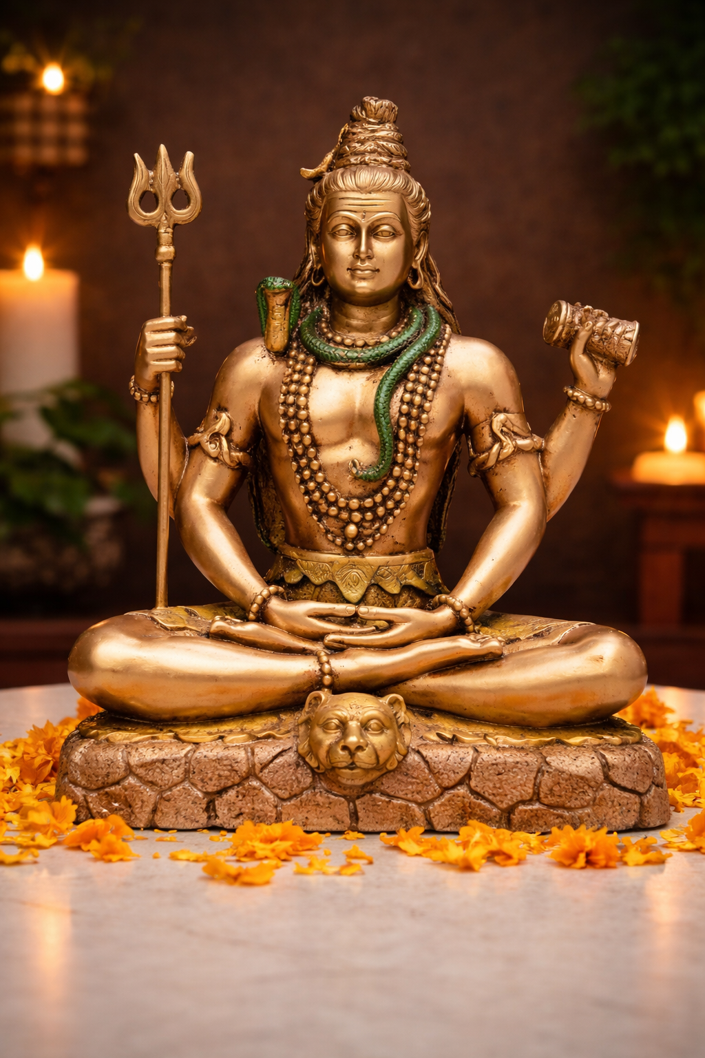 Meditative Lord Shiva Statue - Premium Spiritual Home Decor Showpiece